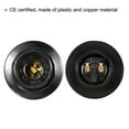 thumbnail image 4 of Uxcell E14 Bulb Holder Light Socket, 5 Pack Screw Thread LED Bulb Lamp Holder for Pendant Lights, Black, 4 of 5