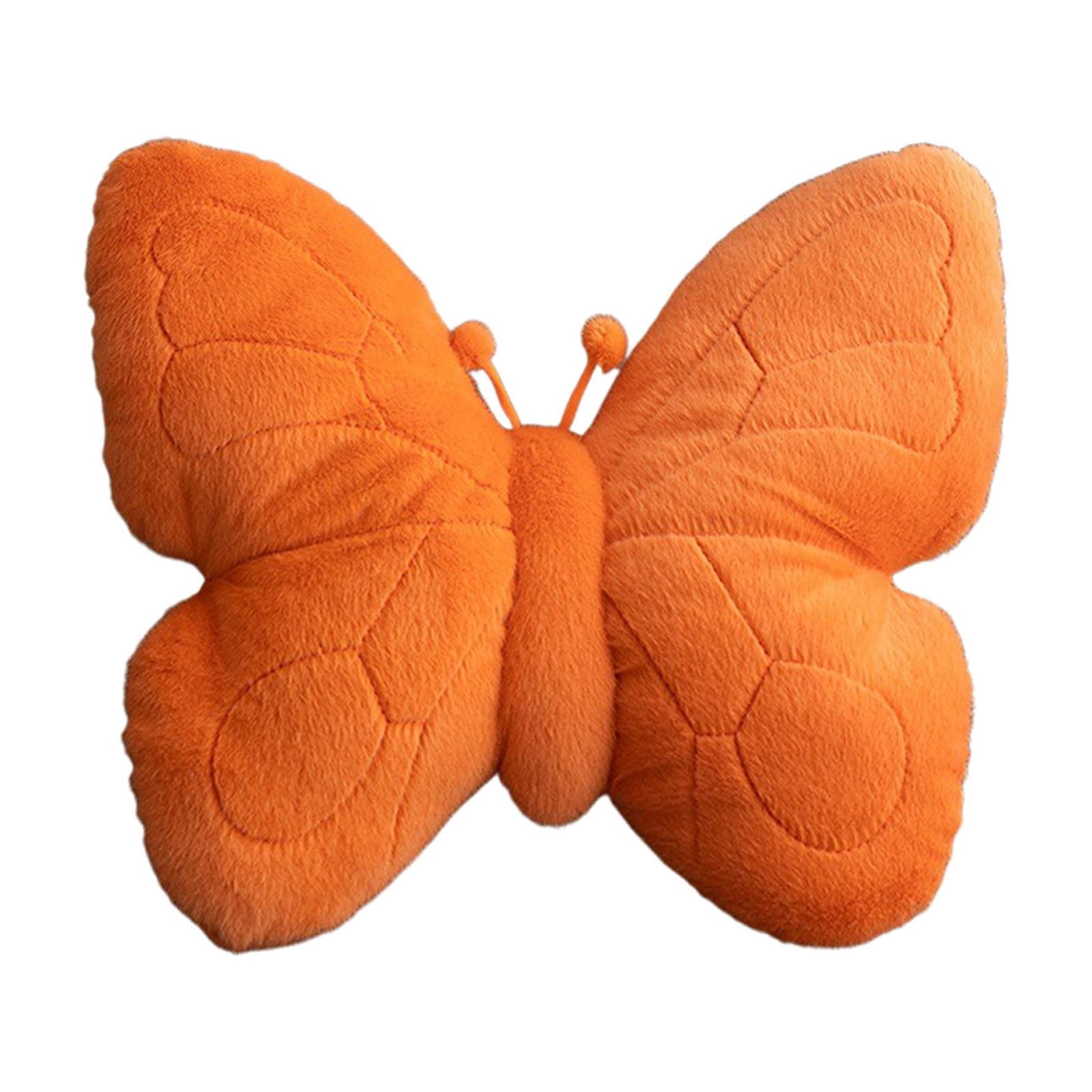 Kugisaki Valentines's Day Butterflies-shaped Throw Pillows Cute Plush Fluffy Throw Pillows Sofa Cushions for Large Couch Sofa Home Holiday Decorations