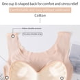 thumbnail image 5 of Sakmal Sport Bras Women Bralette Wireless Seamless Beige Lightly Lined Ladies T-Shirt Bras L, 5 of 9