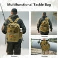 thumbnail image 3 of Bassdash Convertible Fishing Backpack Sling Bag with Rod Holder, Adjustable Tactical Water-resistant Tackle Storage Pack FP07, 3 of 8