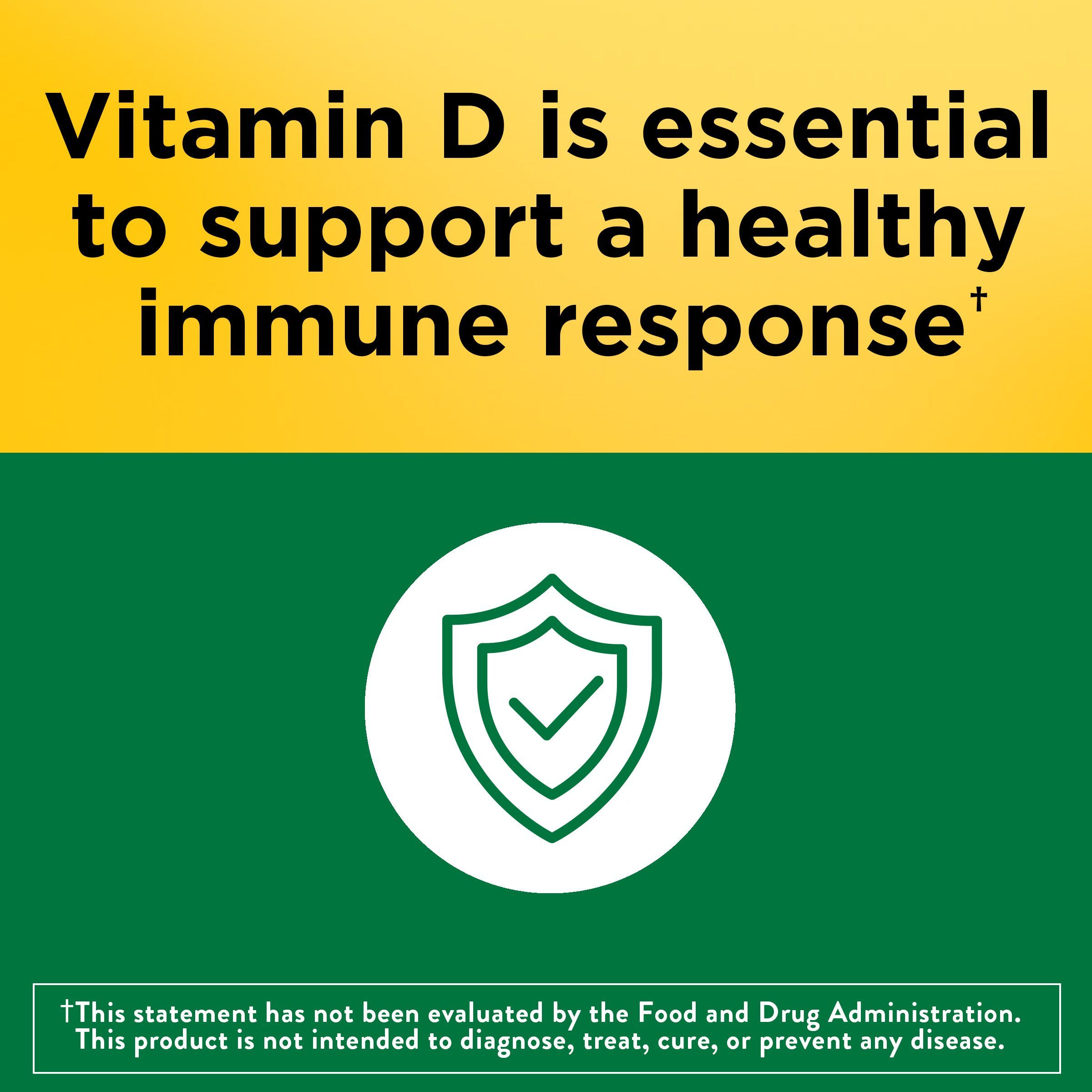 Nature Made Vitamin D3 2000 IU (50 mcg) Softgels, Dietary Supplement for Bone and Immune Health Support, 260 Count - image 5 of 15