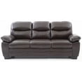 thumbnail image 3 of Modern Simple Leather 35H X 78W X 33D Sofa with Pocket Coil Spring, 3 of 5