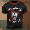 thumbnail image 3 of T Shirts for Men 2026 Summer Casual Short Sleeve Crewneck Norse Mythology Viking Style Graphic Tees, 3 of 4