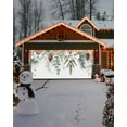 thumbnail image 4 of Garage Door Banner Cover 6 x 13 ft, Christmas Sage Green Eucalyptus Leaf Pine Cone Christmas Garage Door Decorations Holiday Christmas Backdrop Decor for Winter New Year Xmas Party, 4 of 6