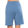 thumbnail image 4 of Fashionmille Women's Bermuda Sweat Mid Long Length With Elastic Waist Shorts, 4 of 5