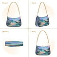 thumbnail image 2 of Ryvnso Abstract Art Mountain Womens Chain Shoulder Bag Tote Handbags Clutch Hobo Purse with Zipper for Travel, 2 of 7