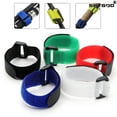 thumbnail image 2 of Cable Ties Reusable Self Adhesive Width 20mm Hook Loop Bundle Fastener Nylon Strap Reverse Buckle Line Wire Organizer Yellow 200mm 50 pieces, 2 of 6