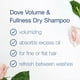 thumbnail image 3 of Champú seco Dove Volume & Fullness para cabello graso, 150 ml, paquete de 2, 3 of 4