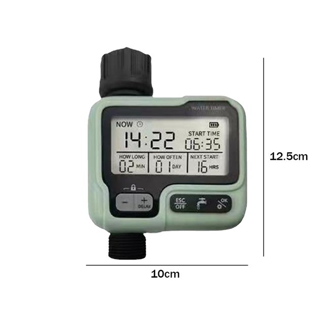Temporizador De Agua Del Jardín Regadera de flores automática digital, temporizadores de riego alimentados por batería, herramientas de jardinería Hugtrwg Libre de BPA