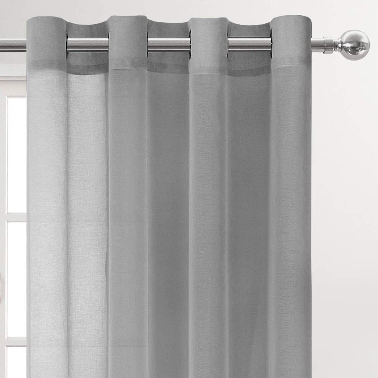 Curtain Fresh Modern Odor Neutralizing Sheer Voile Light Filtering