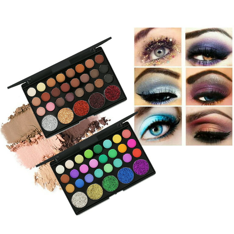 Eyeshadow Palette 29 Colors Eyeshadow Shimmer Glitter Nude Cosmetics  Pearlescent Earth Color Eye Makeup Eyeshadow Women's makeup - AliExpress
