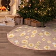 thumbnail image 4 of Salouo Bee Gnome Christmas Tree Skirt 30" Farmhouse Christmas Decorations Snowman Xmas Tree Skirt Tree Mat for Holiday Party Decor, 4 of 8