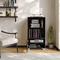 thumbnail image 4 of Hollywood Dark Grey Faux Wood 44" H Media Stand with Open & Closed Storage, 4 of 9