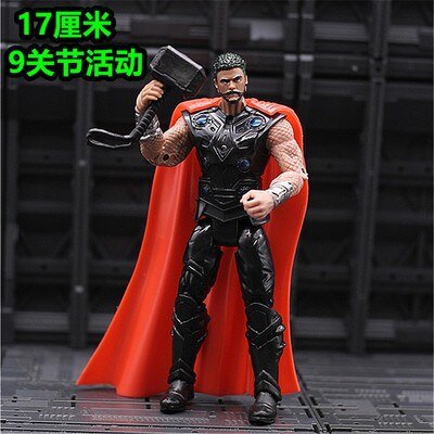 Figuras de acción de los vengadores de Marvel, juguetes de Iron Man, Thanos, Capitán América, Thor, Spiderman, Hulk, modelo para niños Fivean unisex