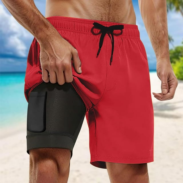 Maillots de Bain pour Hommes avec Doublure de Compression, Shorts de Planche à Entrejambe, Maillot de Bain avec Poches, Maillot de Bain Homme Court, Grands Maillots de Bain pour Hommes, Pantalons Courts pour Hommes, Shorts pour Hommes 36, Shorts de Planche pour Hommes, Shorts de Planche pour Hommes, Natation