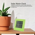 thumbnail image 3 of Reloj Despertador de Doble Energía Con Batería Solar, Pronósicico del Tió, Temperatura, Humedad, Desspertador Para El Hogar, Oficina y Escuela, 3 of 7