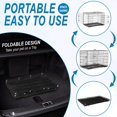 thumbnail image 5 of Dog Crate, Wire Kennel with Divider Panel, Metal Cages with Double Door, Leak-Proof Pan Tray, Folding Portable Pet Dog Cage for Indoor Outdoor Travel (Black, 48"), 5 of 7