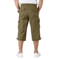 thumbnail image 4 of Cargo Shorts for Men Below Knee Stretch Waist Hiking Shorts Casual Quick Dry Workout Short with Multi-Pockets, XL, 4 of 6