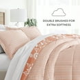 thumbnail image 6 of Noble Linens 3-Piece Clay Daisy Medallion Reversible Print Comforter Set, King/CalKing, 6 of 13