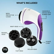 Spa Sciences PRIMA Recovery Massager, 4 Interchangeable Heads, 3 Intensity Levels, Rechargeable