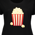 thumbnail image 4 of Inktastic Popcorn Movie Treat Women's Plus Size T-Shirt, 4 of 5