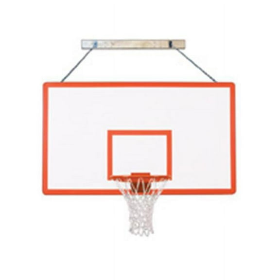 SuperMount80 Performance Steel-Fiberglass Wall Mounted Basketball System, Gold