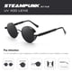 thumbnail image 5 of Gafas de sol CGID Retro Steampunk redondas polarizadas UV400 E72, 5 of 5
