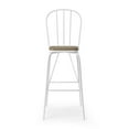 thumbnail image 3 of Furniture of America Sentra Modern Slat Back Bar Chairs - Set of 2, White, 3 of 7