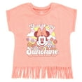 thumbnail image 4 of Disney Minnie Mouse Floral Toddler Girls T-Shirt and French Terry Shorts Outfit Set You're My Sunshine 3T, 4 of 5