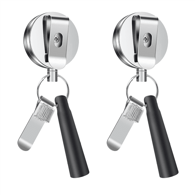 2 Pack Stylo Rétractable Robuste Porte-Crayon Universel Lanière Rétractable pour, Infirmières, Hawaïennes