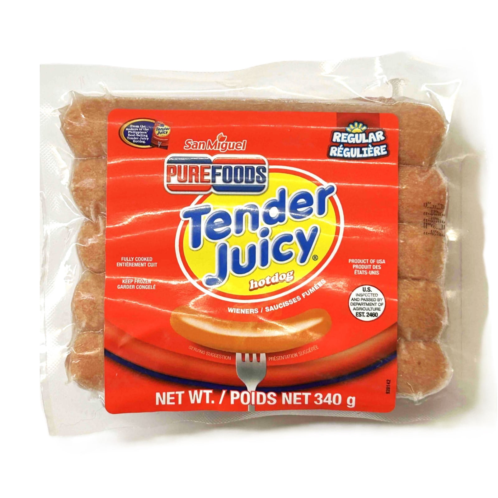 San Miguel Purefoods Original Tender Juicy Hot Dogs