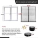 thumbnail image 2 of Universal Window Mosquito Net, 120*120cm Self-Adhesive No Drilling Required, Adjustable Mosquito Net-Black, 2 of 4