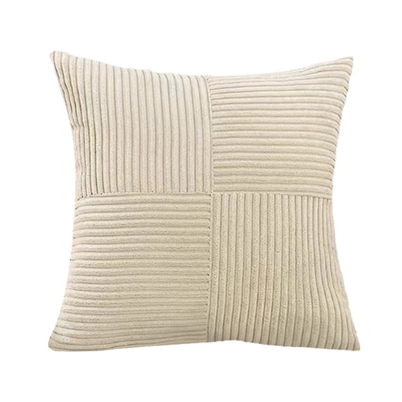 18x18 Inch Corduroy Throw Pillow Covers Decorative Cushion Cases Soft Textured Farmhouse Boho Pillow Shams for Sofa Couch Living Room Bedroom Home Decor Modern Nordic Style