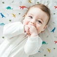 thumbnail image 5 of Jurassic Dinosaurs 100% Cotton Flannel Fitted Crib Sheet, 5 of 7