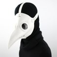 thumbnail image 1 of Máscara de pájaro de médico de la peste de piel sintética gótica, cosplay, , accesorios steampunk, nariz larga, pico de pájaro, disfraz de gas de Halloween, 1 of 5