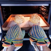 Visland 1Pc Colorful Fish Shape Non-slip Anti-scalding Kitchen Glove Baking Oven Mitten
