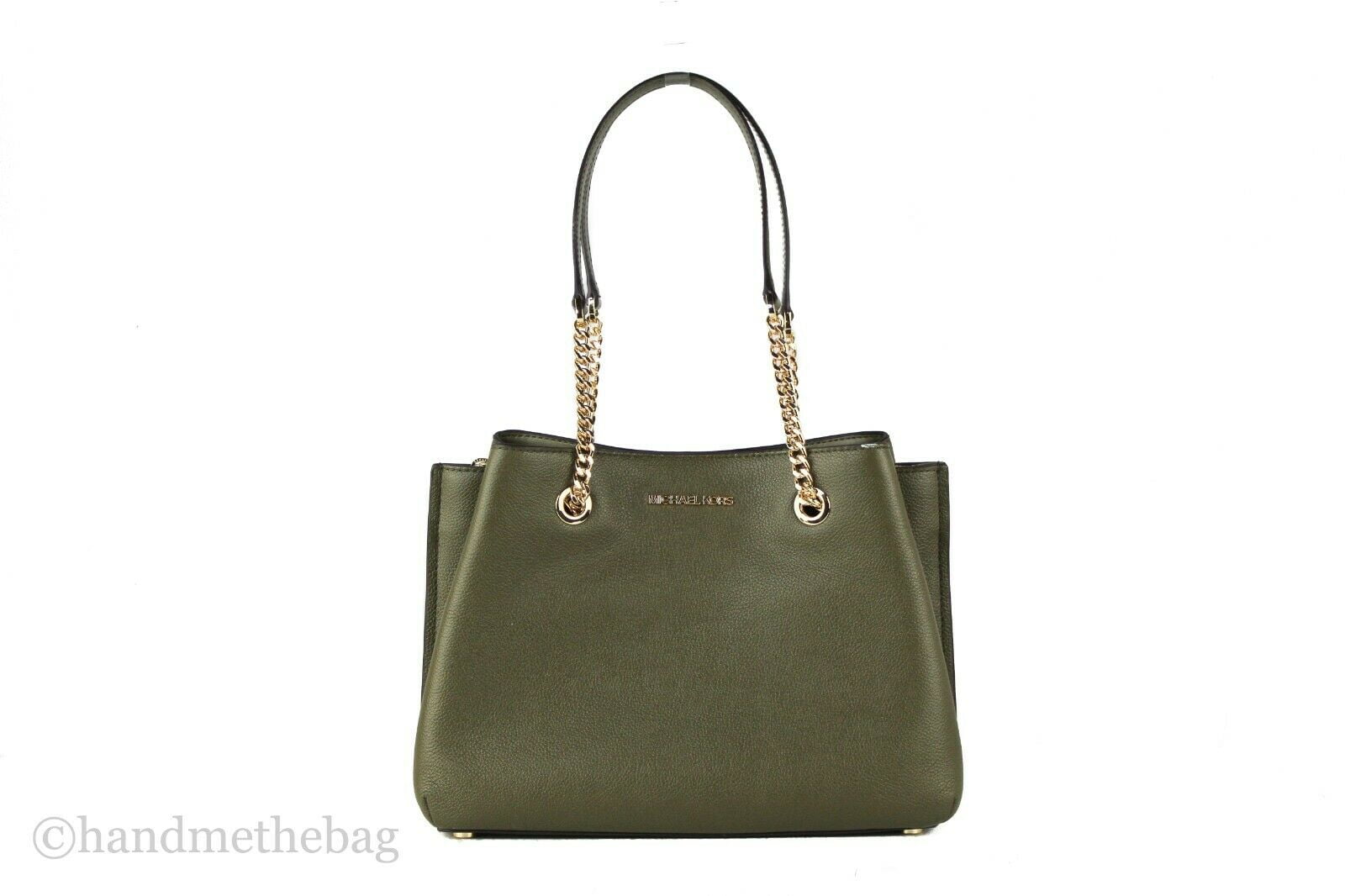 Michael Kors Teagen Large Leather Long Drop Satchel Handbag (Duffle - Walmart.com