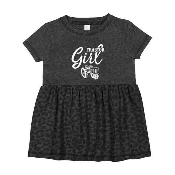 Inktastic Tractor Girl Girls Baby Dress