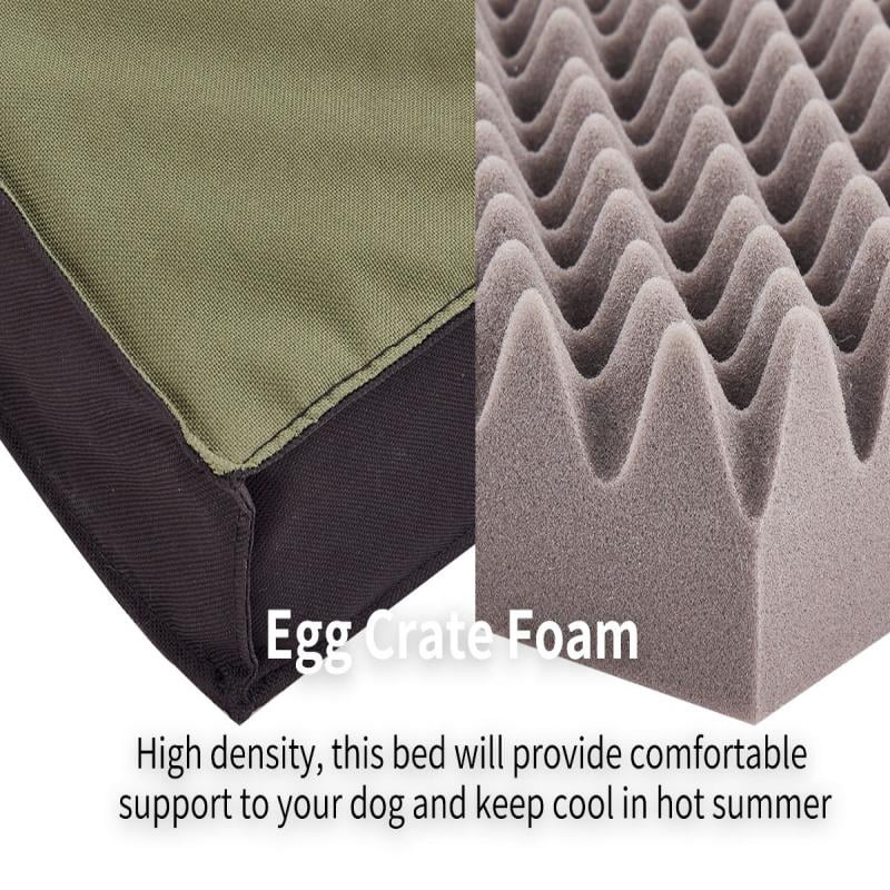 WATANIYA Foldable Travel Dog Bed, Outdoor Waterproof Orthopedic Pet Bed Mattress, Blue