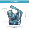 thumbnail image 4 of Hirioo Cat Underwater Fantasy for Baby Waterproof Pocket Bib Adjustable Closed for Babies Toddlers with Large Pocket 6-24Months, 4 of 8