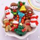 thumbnail image 4 of Figuras de resina con forma de hombre de jengibre y muñeco de nieve, campanas, árbol de Navidad, dibujos animados, 10 unidades, para manualidades, álbumes de recortes, 4 of 5