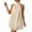 A-Khaki191, variant on Layered-Flowy Mini Dress for Women Halter Gathered-Neck Sleeveless Summer Evening Short Slip Gown