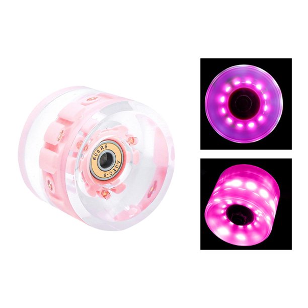 Ruedas de monopatín DYNWAVEMX Rosa 70x51mm con Rodamiento Ruedas de skate