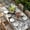 Gray, variant on Grey Marble Table Cloths for 5 Foot Rectangle Tables, Modern Abstract Art Ink Painting Patio Waterproof Elastic Fitted Tablecloths, Washable Rectangular Table Cover for Camping