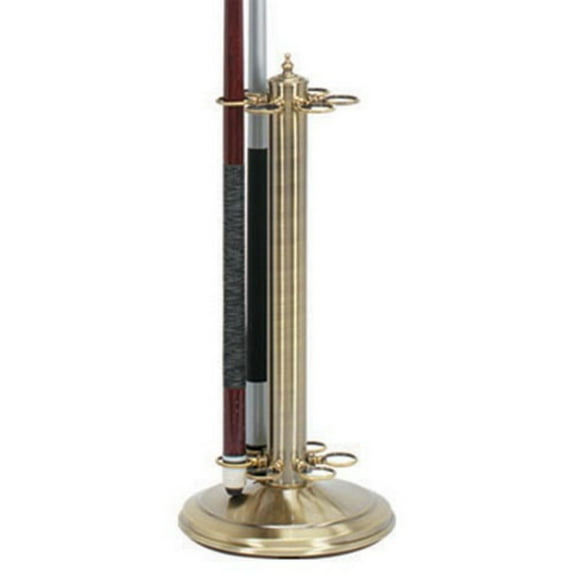 24"H POOL CUE HOLDER-POLSIHED BRASS