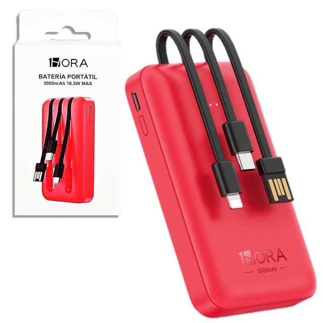Power Bank Batería Portátil 5000 mAh 10.5W