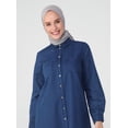 thumbnail image 4 of Natural Fabric Denim Tunic Dark Blue, 4 of 7