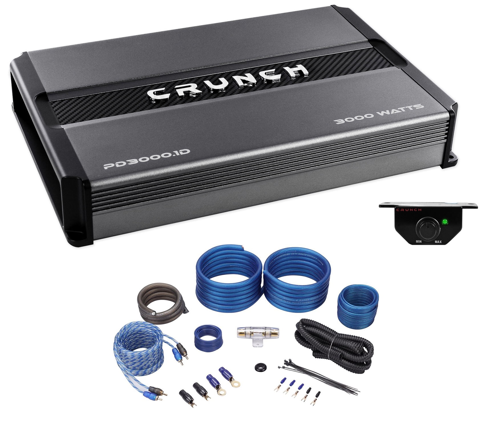 Crunch PD3000.1D 3000 Watt Mono Car Stereo Amplifier Class D Pro Power