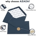 thumbnail image 7 of 100 Bulk Thank You Cards with Envelopes 4x6, Navy Blue Thank You Cards 4 Minimalistic Designs, Funeral Thank You Cards with Envelopes, Blue Thank You Note and Gold Stickers for Wedding, 7 of 7