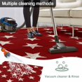 thumbnail image 5 of 4th of July Outdoor Rug 6x9 Ft - Reversible Patio Rug Outdoor Camping Rugs, Vintage Independence Day Red Star Washable Indoor Outdoor Area Rugs, Non-Slip Outdoor Carpet Runner for Deck/Porch, 5 of 8